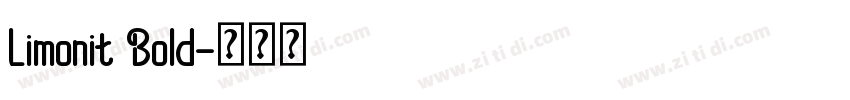 Limonit Bold字体转换